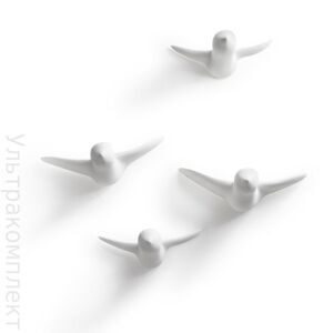 Белые птицы, набор из 4-х крючков